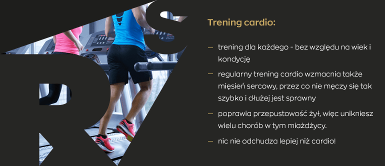 Trening cardio - infografika